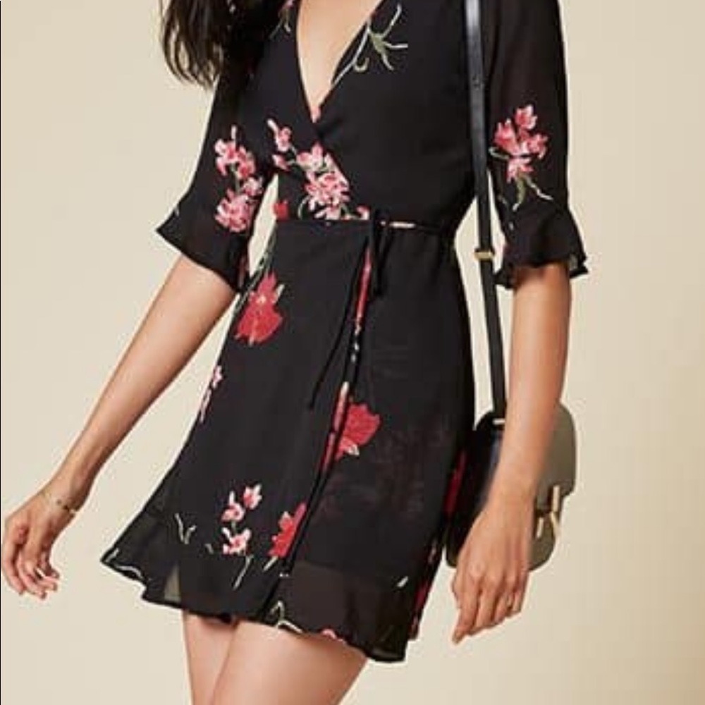 Reformation Wren Wrap Dress